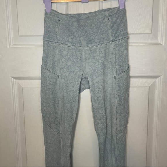 LULULEMON NWOT Fast and Free EUC High-Rise Tight 25" City Grit White Blue Fog 4 - Picture 4 of 8